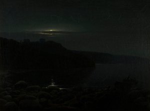 Hammershus au clair de lune
